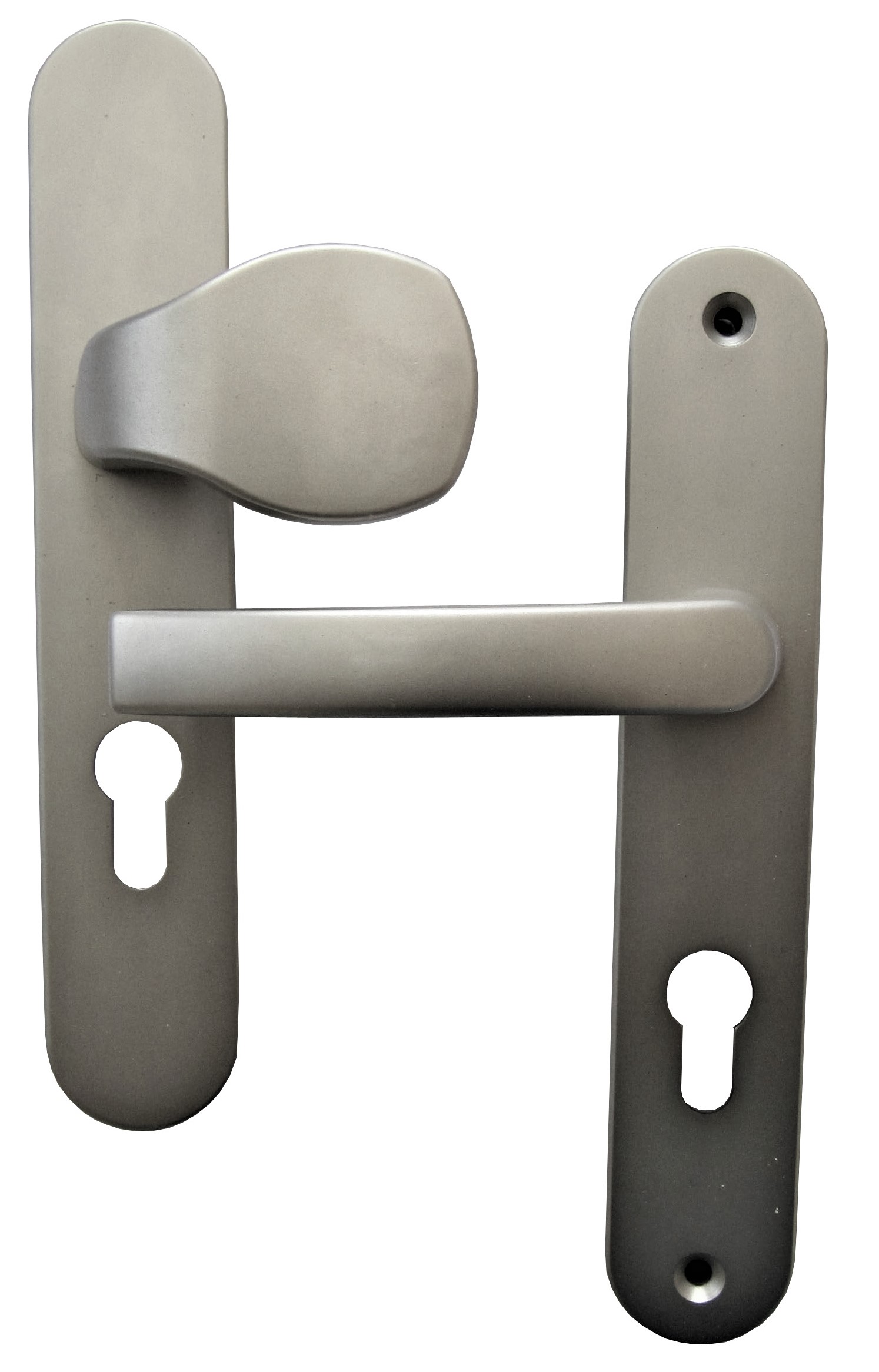 Poignées de porte à cylindre palière Petra Inox entraxe 195mm - CHAINEY